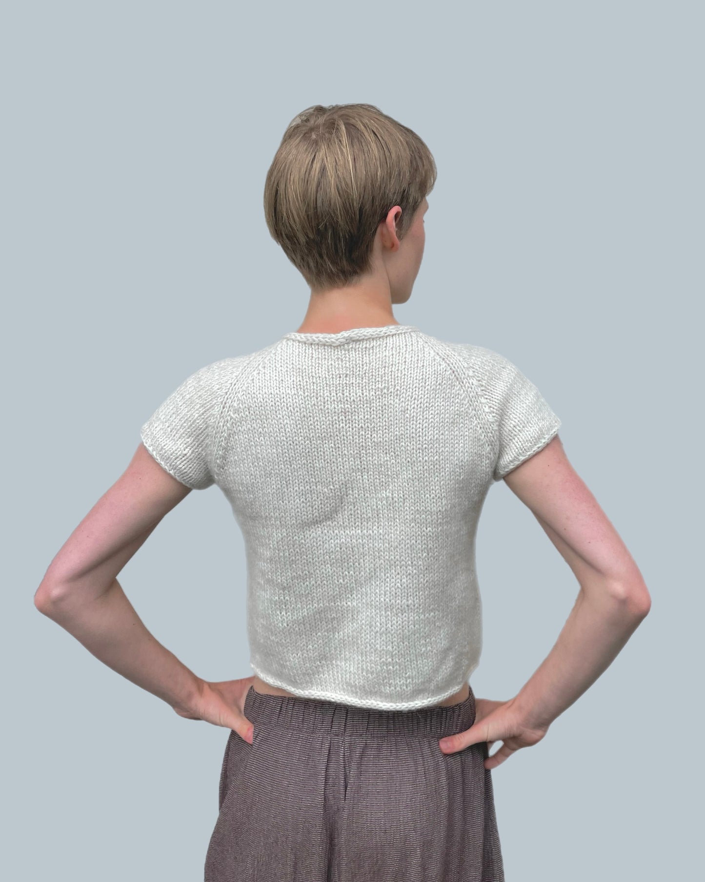 Flower tee knit pattern