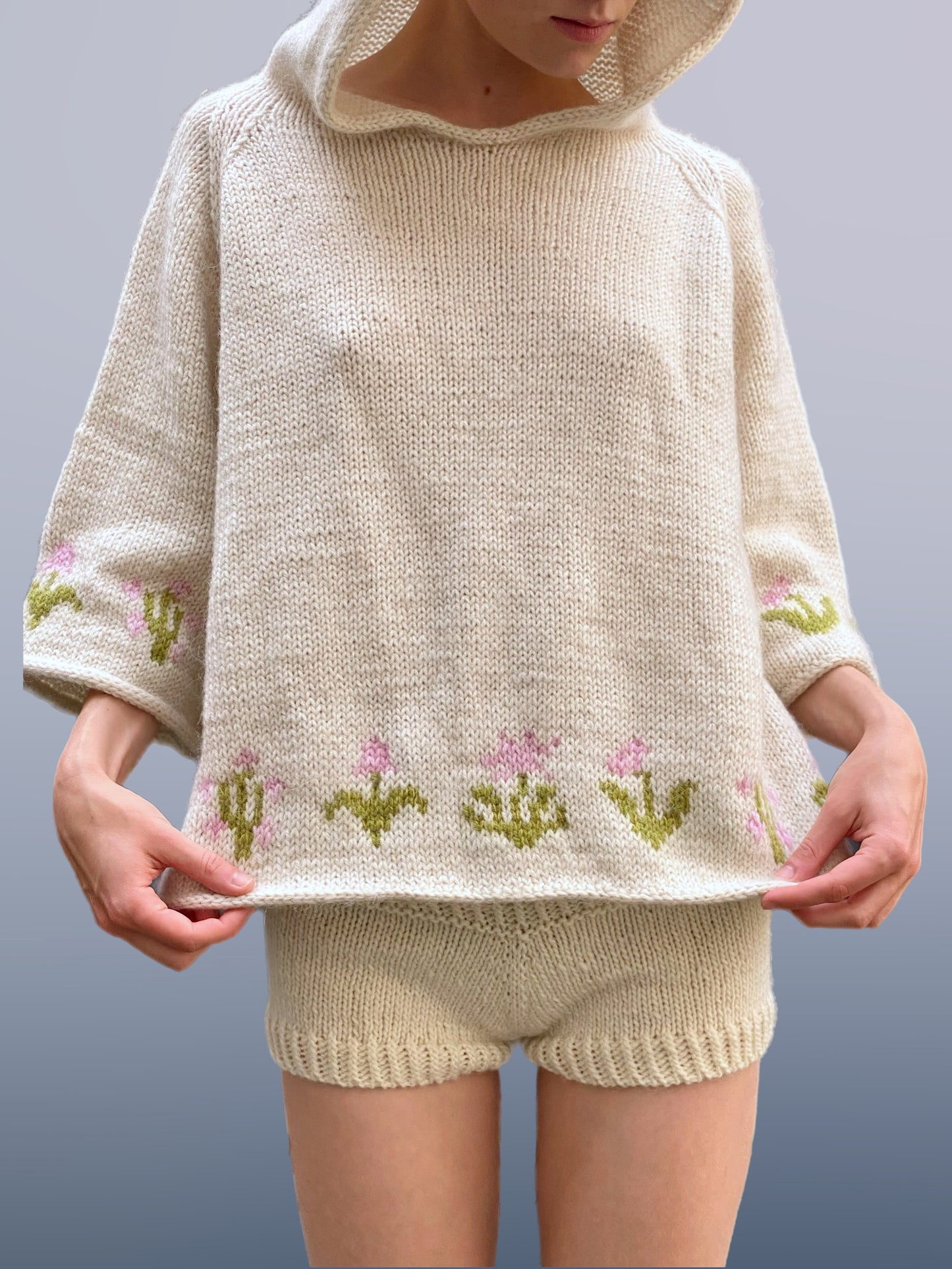 Flower hoodie pattern