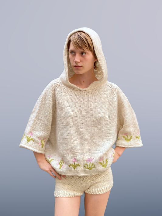 Flower hoodie pattern